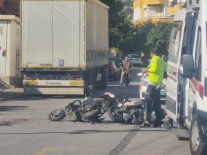 Alanya’da elektrikli bisiklet ile motosiklet çarpıştı: 1 yaralı