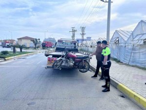 Alanya’da 5 motosiklet trafikten men edildi