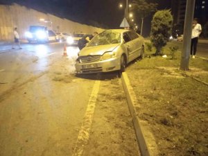 Alanya’da iki otomobil çarpıştı: 1 yaralı