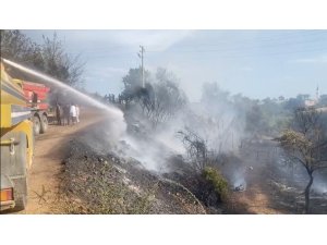 Fırtınadan dolayı uçan naylon yangına sebep oldu