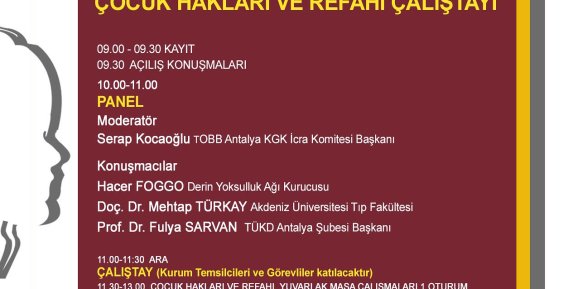 Çocuk hakları ve refahı kurultayı Antalya'da düzenleniyor