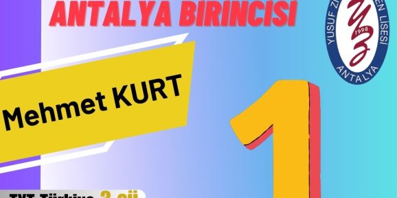 Antalya Yusuf Ziya Öner Fen Lisesi, Antalya’da birinciliği yine bırakmadı