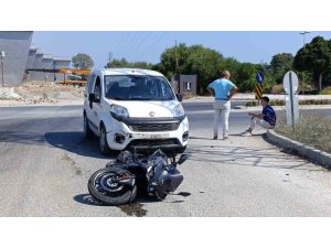 Manavgat’ta motosiklet kazası: 1 yaralı