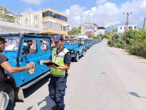 Alanya’da safari araçlarına yönelik denetim