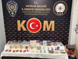 Antalya’da kaçak sigara ve sahte alkol operasyonu