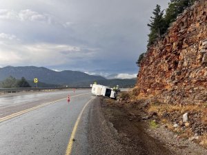 Akseki’de trafik kazası: 1 yaralı