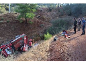 Antalya’da arazöz devrildi, 3 orman işçisi yaralandı