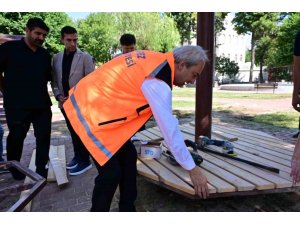 Mahalle sakinleri istedi, Şehit Ahmet Belen Parkı yenilendi