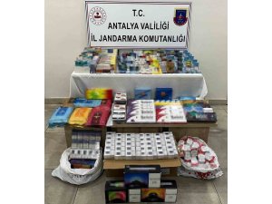 Antalya’da 2 bin 132 paket kaçak sigara ve tütün ele geçirildi