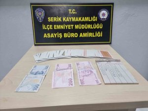 Antalya’da kumar ve tombala operasyonu: 8 kişiye adli işlem, 34 kişiye idari ceza