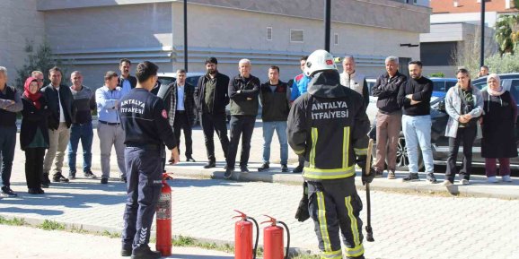 Büyükşehir’in yangın eğitimleri sürüyor