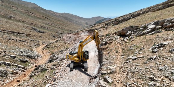 Müren yayla yolunda iyileştirme çalışmaları tamamlandı