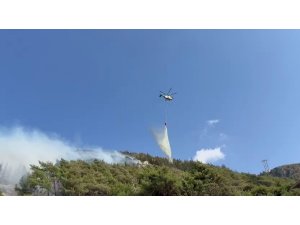 HATAY’DA ORMAN YANGININA HAVADAN VE KARADAN MÜDAHALE SÜRÜYOR