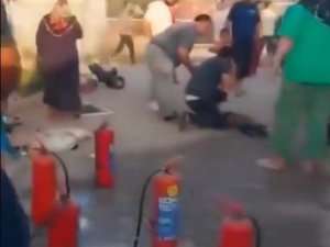 KAHRAMANMARAŞ’TA KONTEYNERDE YANGIN: 1 ÇOCUK YARALANDI