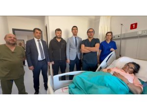 DEPREM SONRASI YENİDEN YAPILAN NURHAK DEVLET HASTANESİ’NDE İLK AMELİYAT