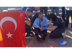 MUHTARLAR GÜNÜ’NDE KÜRSÜDE KONUŞAN MUHTAR BAYGINLIK GEÇİRDİ