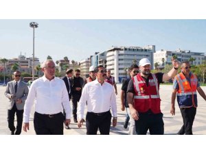 DEPREMDE ZARAR GÖREN İSKENDERUN SAHİLİ YENİDEN HAYAT BULUYOR