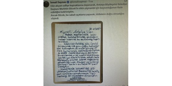 BÖCEK'TEN YALANLAMA