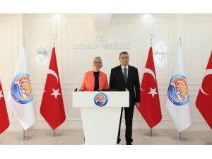 ALMANYA BÜYÜKELÇİSİ SORG, MERSİN’DE VALİ TOROS İLE GÖRÜŞTÜ