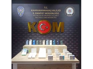 KAHRAMANMARAŞ’TA KAÇAK CEP TELEFONU OPERASYONU