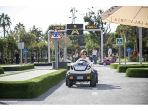 MERSİN’DEKİ TRAFİK PARK, ARA TATİLDE ÇOCUKLARLA DOLUP TAŞTI