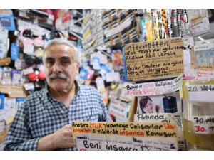 ADANA’DA 44 YILLIK ESNAFIN HAYAT DERSİ YAZILARI DİKKAT ÇEKİYOR