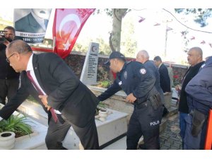 ŞEHİT KAYMAKAM SAİM BEY KABRİ BAŞINDA ANILDI