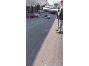 HATAY’DA OTOMOBİLLE, MOTOSİKLET ÇARPIŞTI: 2 YARALI