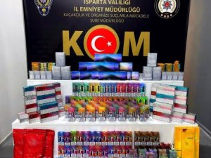 ISPARTA’DA KAÇAKÇILIK OPERASYONUNDA ÇOK SAYIDA KAÇAK TÜTÜN ÜRÜNÜ ELE GEÇİRİLDİ