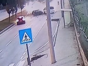 BURDUR’DAKİ FECİ KAZANIN GÜVENLİK KAMERASI ORTAYA ÇIKTI