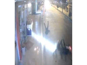 OSMANİYE’DE MOTOSİKLET KAZASI KAMERADA