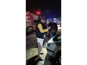 OSMANİYE’DE PARK HALİNDEKİ OTOMOBİLDE YANGIN