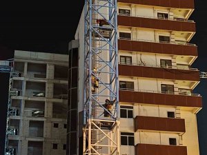 VİNCE ÇIKARAK İNTİHARA KALKIŞAN ŞAHSI İTFAİYE VAZGEÇİRDİ