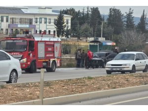 OTOMOBİL ALEV ALEV YANDI