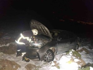 BELEN’DE TRAFİK KAZASI: 2 YARALI