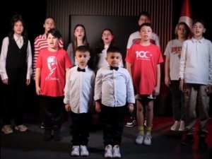 BAYRAĞA SALDIRIYA GAZİ ÇOCUKLARINDAN TEPKİ