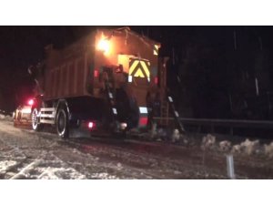 ANTALYA-KONYA KARAYOLUNDA KAR YAĞIŞI BAŞLADI