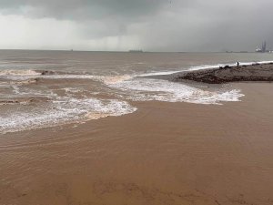 DENİZİN RENGİ KAHVERENGİYE DÖNDÜ