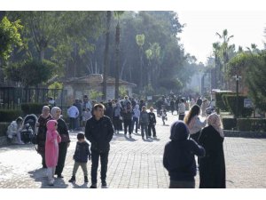 TARSUS DOĞA PARKI YARIYIL TATİLİNDE BİNLERCE ZİYARETÇİYİ AĞIRLIYOR