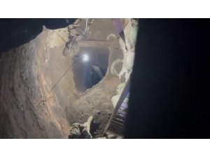 EVİNİN BAHÇESİNDE DEFİNE ARAYAN ŞAHIS, 40 METRE DERİNLİK VE 3 METRE GENİŞLİKTE KUYU AÇTI