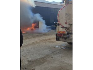 JENERATÖR ALEVLERE TESLİM OLDU