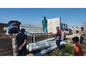 BÜYÜKŞEHİR BELEDİYESİNDEN ÜRETİCİYE SERA NAYLONU DESTEĞİ