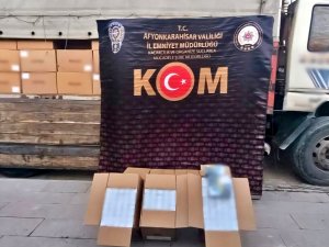 4.1 MİLYON MAKARON ELE GEÇİRİLDİ