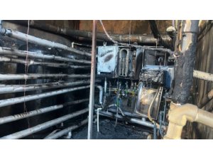 ALANYA’DA OTELİN KAZAN DAİRESİNDE ÇIKAN YANGIN KORKUTTU