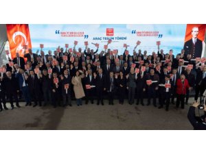 TBB’DEN 88 BELEDİYEYE 90 HİZMET ARACI DESTEĞİ