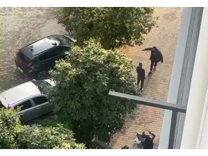 AYRILDIĞI EŞİNİ AYAKLARINDAN VURAN ŞAHIS, HAVAYA DA ATEŞ AÇMIŞ