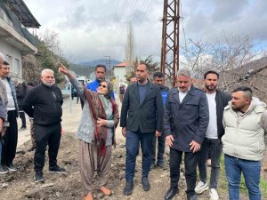 KIRATLI, HEYELAN BÖLGESİNDE İNCELEMELERDE BULUNDU