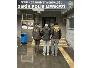 10 YILDIR FİRARİ OLAN HÜKÜMLÜ SERİK’TE YAKALANDI
