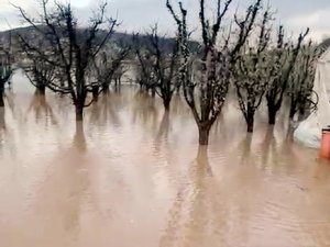 TARIM ALANLARI SU ALTINDA KALDI