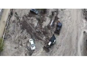 KADİRLİ’DE SELİN BİLANÇOSU HAVADAN GÖRÜNTÜLENDİ